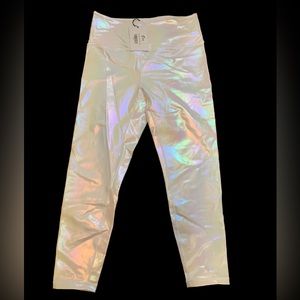 Zyia white unicorn luxe 7/8 24” leggings NWT